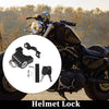 Mini Motorcycle & Bicycle Motorcycle Helmet Lock Cable Anti-Theft