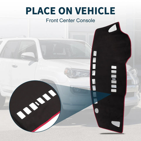 Nissan Tiida C11 Sun Protector Black Red Dashboard Cover Mat (2004-2014)