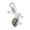 Harley Touring 1-1/4" Short Angled Mount Highway Engine Guard Footpegs (2009-2023)
