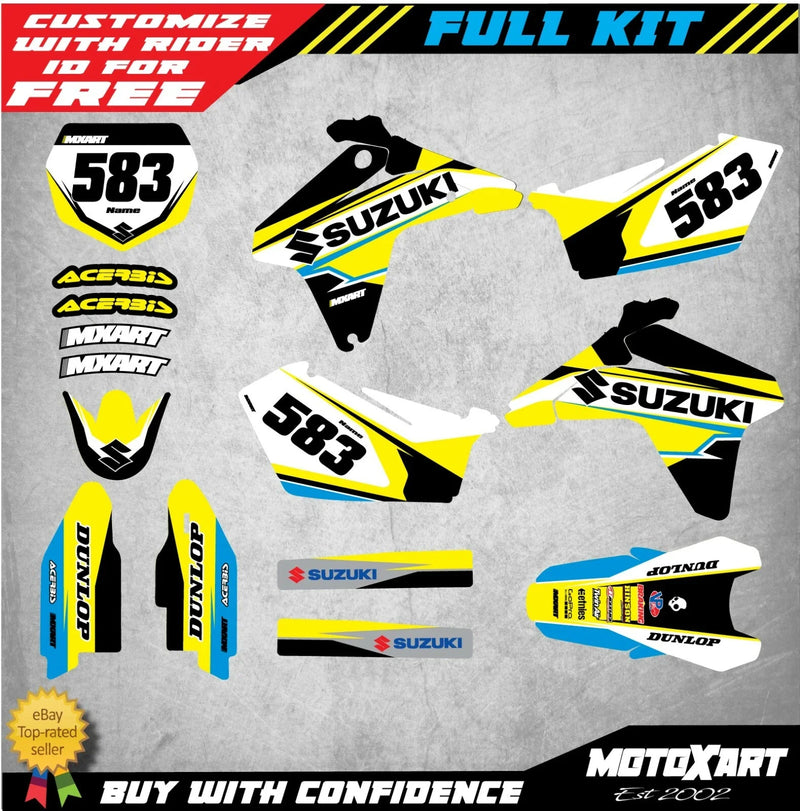 Suzuki RMZ 450 Custom Graphics Full Kit (2005-2006)