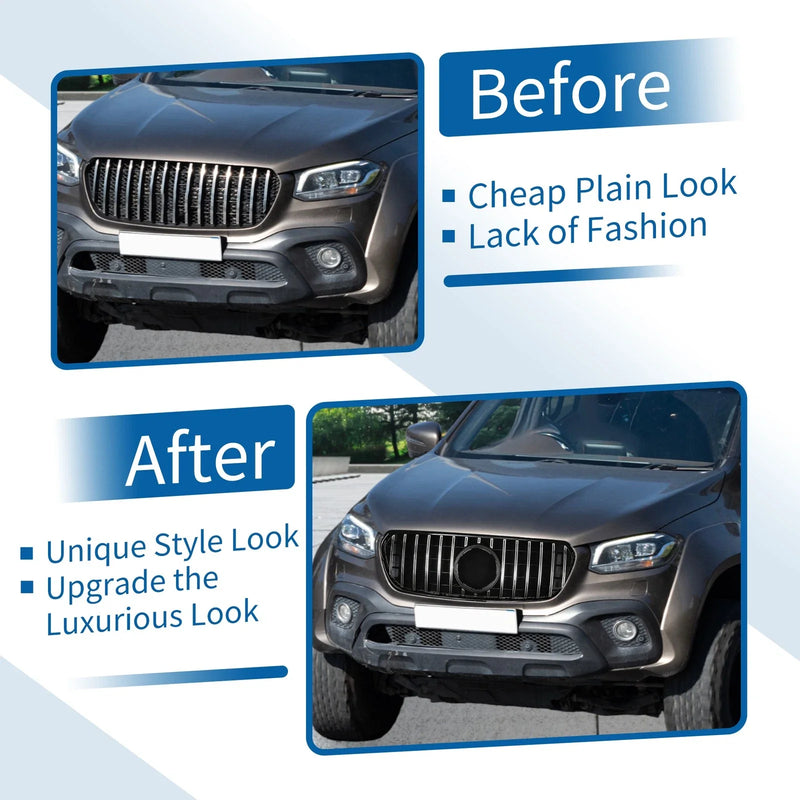 Mercedes-Benz X-Class Front Upper Bumper Grille (2017-2023)