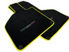 Lamborghini Huracan Coupe Yellow Black Tailored Carpet Floor Mats (2014-2023)