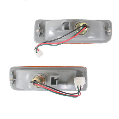 Pair Bumper Light Indicator Lamp Fits Toyota Hilux LN85 LN106 Pickup 1989-95 D05