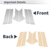 Mazda CX-3 (2015-2021) Silver Tone 6 Pcs Door Pillar Window Trim