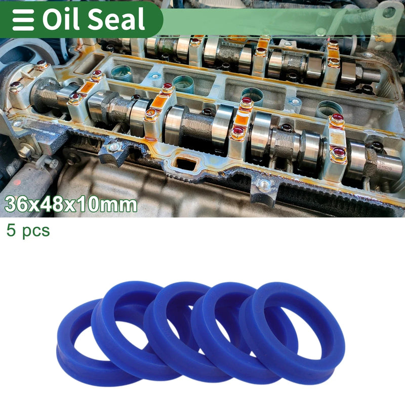 Make Model Oil Seal 36x48x10mm 5 Pcs Rotary Shaft Seal TPU