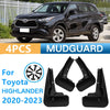 Toyota Highlander 4 Pcs / Mud Flaps Splash Guards (2020–2023)