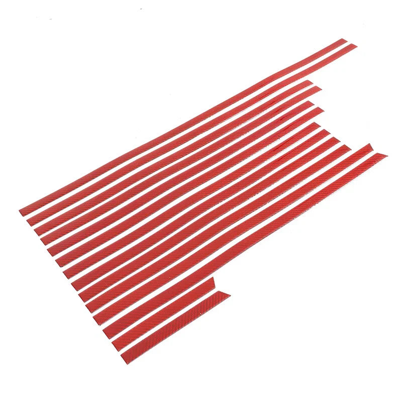 Mercedes G-Class W463 G500 G55 G63 Red Carbon Fiber Side Body Trims (2012-2018)