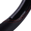 Car 38cm Anti-Slip Carbon Fiber Leather Steering Wheel Cover