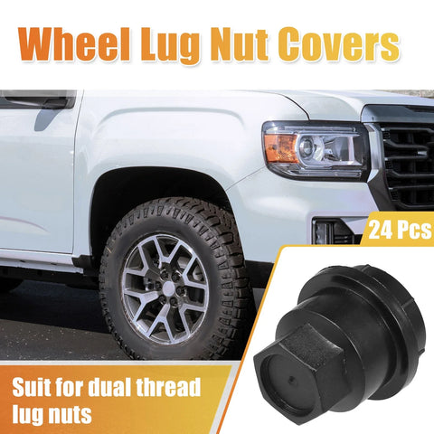Chevrolet Camaro (1997-2001) Black 24 x 24mm Wheel Lug Nut Covers