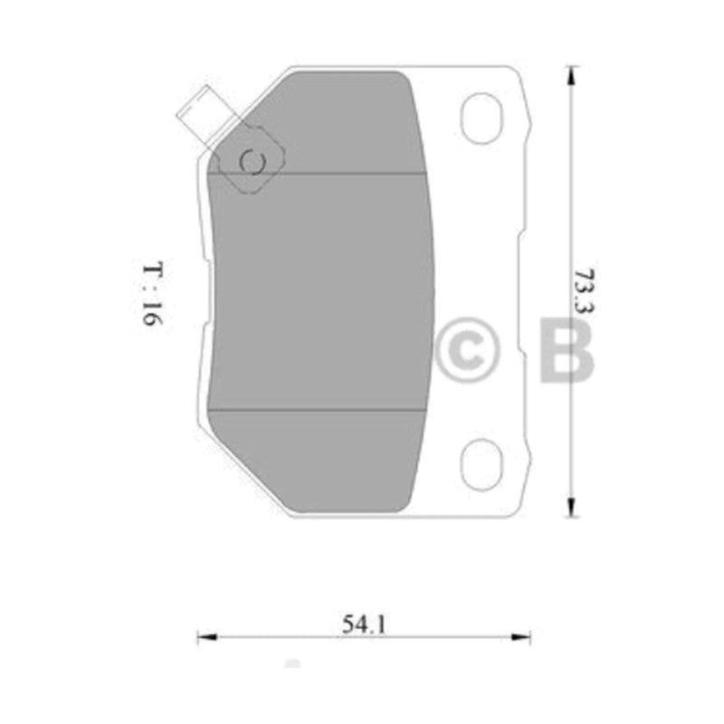 Nissan Skyline R32 R33 R34 Turbo Rear Disc Brake Pad Set (1989-2002)