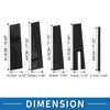 Ford Flex (2009-2015) Black 9 x Door Pillar Window Trim