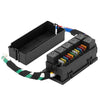 Car 11-Way Relay Fuse Box 12V 40A w/ 6 Relays & 11 Fuses