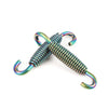 Motorcycle 10 x Exhaust Pipe 59mm Multicolor Stainless Steel Swivel Springs