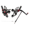 Yamaha MT-09 FZ-09 Black Adjustable Rearset Footpegs (2014-2017)