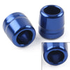 BMW S1000RR HP4 S1000R F800R Blue Handlebar Grips Bar End Slider Caps