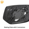 Honda Accord Left Side Blue Heated Mirror Glass (2008-2010)