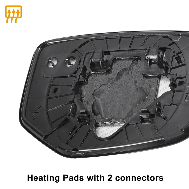 Honda Accord Left Side Blue Heated Mirror Glass (2008-2010)