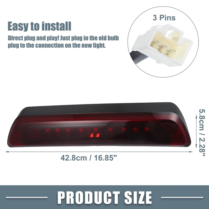 Toyota (2000-2006) - Chrome Tone Housing Red Lens High Mount Stop Light