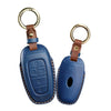Hyundai Sonata Santa Fe Tucson Keyless Entry Leather Key Fob Cover Case