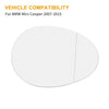 BMW Mini Cooper RH Mirror Glass w/ Adhesive (2007-2015)