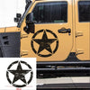 Jeep Wrangler Black Round Star Decal Sticker