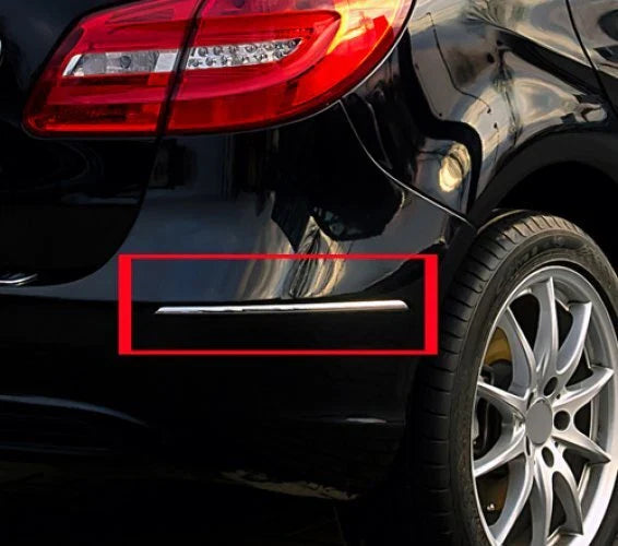 Mercedes Benz W246 Chrome Rear Bumper Moulding Strip Cover (2012-2019)
