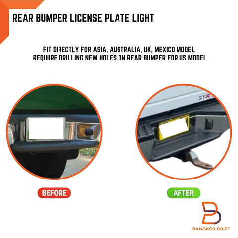 Nissan Navara D22 Rear Bumper License Plate Light (1997-2005)