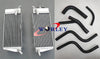 Honda CR250 CR250R Aluminum Radiator & Red Hose (1985-1987)