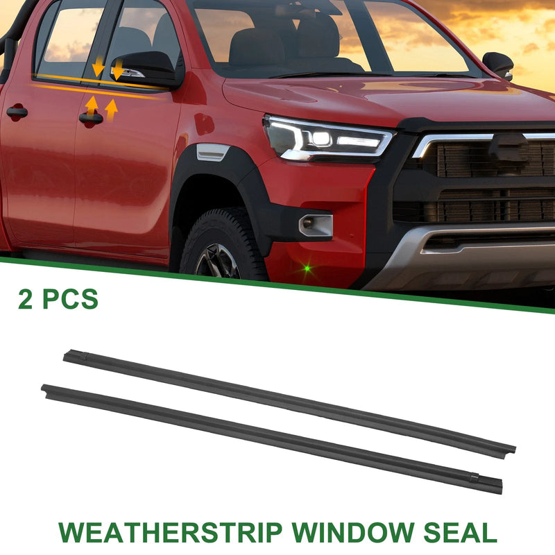 Toyota Hilux Vigo 2 x Front Left/Right Weatherstrip Window Seal (2005–2014)