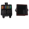 Car Truck 12V 6-Way Fuse Relay Box w/ 5-Pin 40A Relays & Fuses