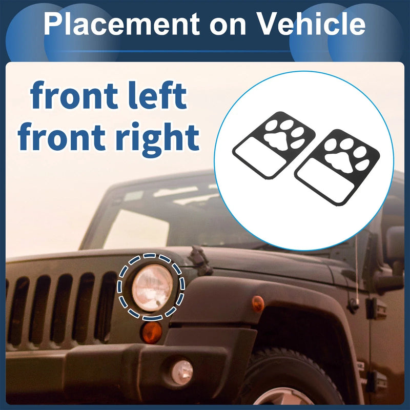 Jeep Gladiator Headlight Trim Bezels (2020-2023)