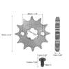 Motorcycle Dirt Bike 12T Front Engine Sprocket Titanium Tone