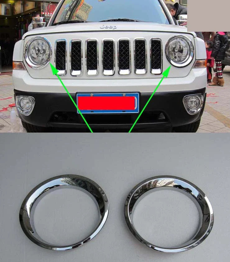 Jeep Patriot Front Head Light Lamp Cover Trim (2012-2015)