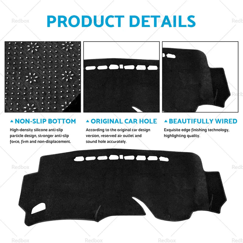 Honda Jazz 2014-2022 Dashboard Cover Black Non-Slip Dash Mat