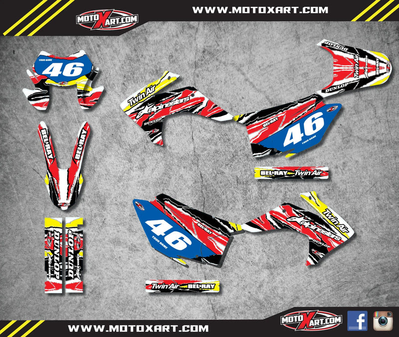 Honda CRF 230 Custom Graphic Kit Decals (2015-2016)