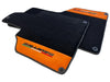 Lamborghini Gallardo (2004-2013) - Orange Alcantara Leather Black Floor Mats