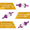 Motorbike Dirt Bike Purple Fuel Filters Engine Inline Gas Fuel Line Filter