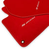Honda S2000 with White Logo Red Tailored Floor Mats (2000-2009)
