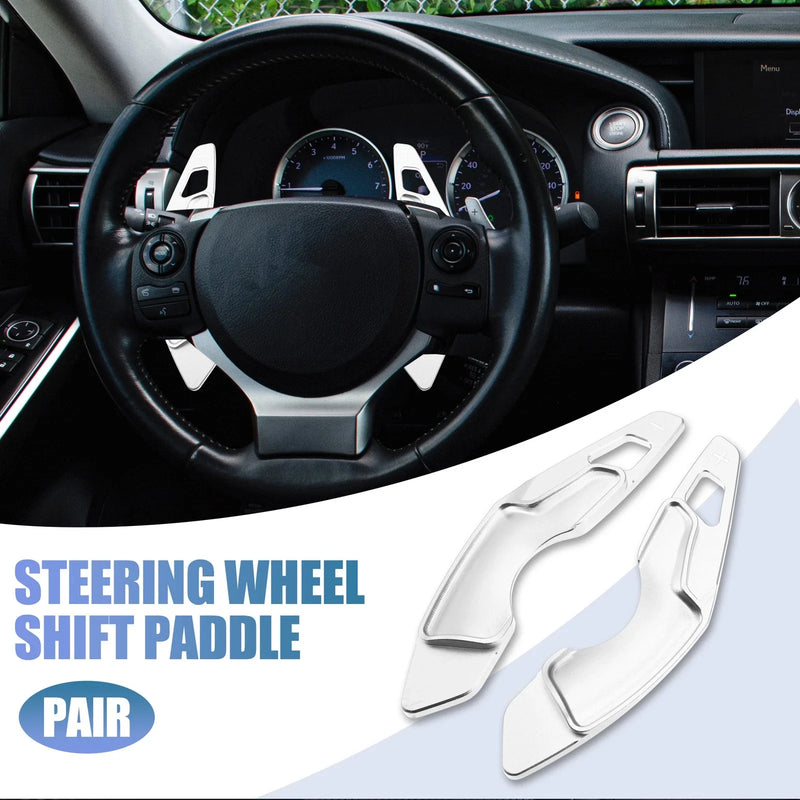 Lexus IS350 IS250 IS300 Silver Tone Steering Wheel Paddle Shifter Extension