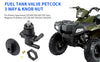 Polaris Magnum Fuel Tank Valve Petcock 3 Way & Knob NUT (1996–2001)