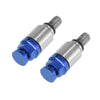 Honda Yamaha M5x0.8 Motorcycle Screw Fork Air Bleeder Valves 2pcs (N/A)