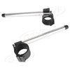 Aluminum Fork Tube - Black Silver 46MM Clip-On Handlebar Replacement