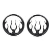Harley Electra Glide Black Flame Speaker Grill Accent Trim Cover (2009-2023)