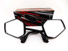 Kawasaki KLE400 Black White Hex Soko Mirrors (1991-2001)