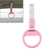 Train Bus - Silver & Pink PVC Plastic Round Ring Handle Strap