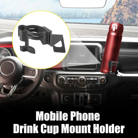 Jeep Wrangler JL Mobile Phone Drink Bottle Cup Mount Holder (2018-2021)