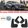 Lexus UX 4 x Splash Guards Mud Flaps Fender (2019–2023)