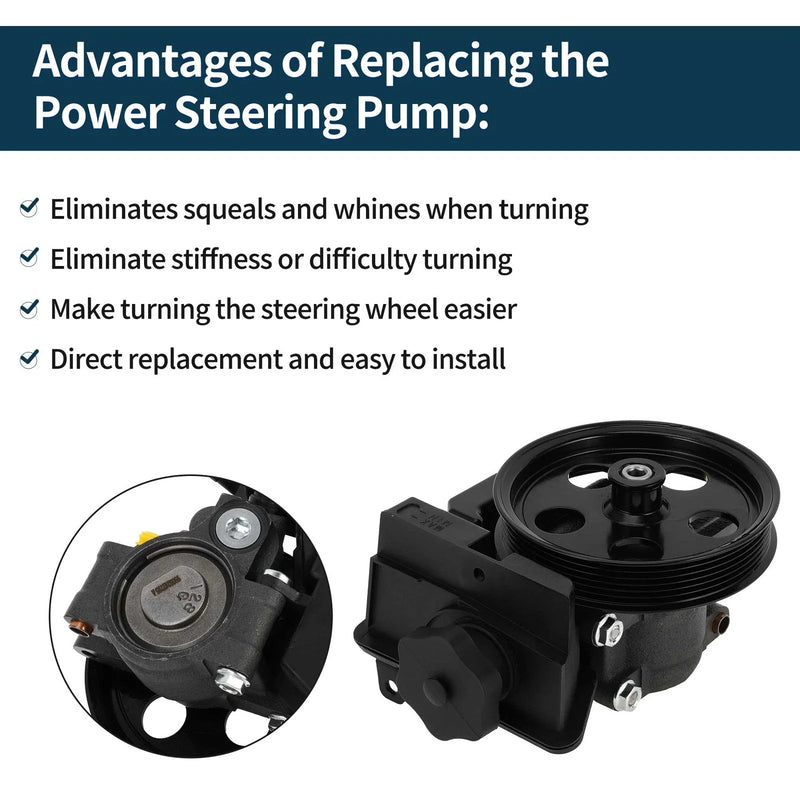 Ford Focus 2.0L L4 Power Steering Pump & Pulley (2006-2011)