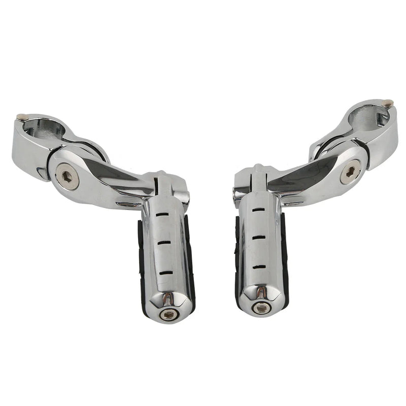 Harley Electra Street Glide 1 1/4" Highway Bar Short Angled Footpegs (2007-2023)