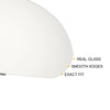 Hyundai Elantra Left Side Heated White Mirror Glass (2015-2018)